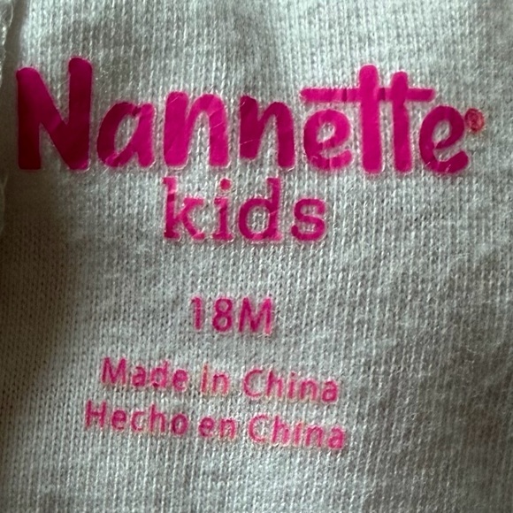 Nannette Girls Pink  with Floral design Dress - Picture 4 of 5